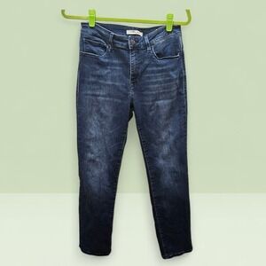 Mavi Jeans Kendra High Rise Straight Leg Dark Indigo Wash Denim Jeans 29/30